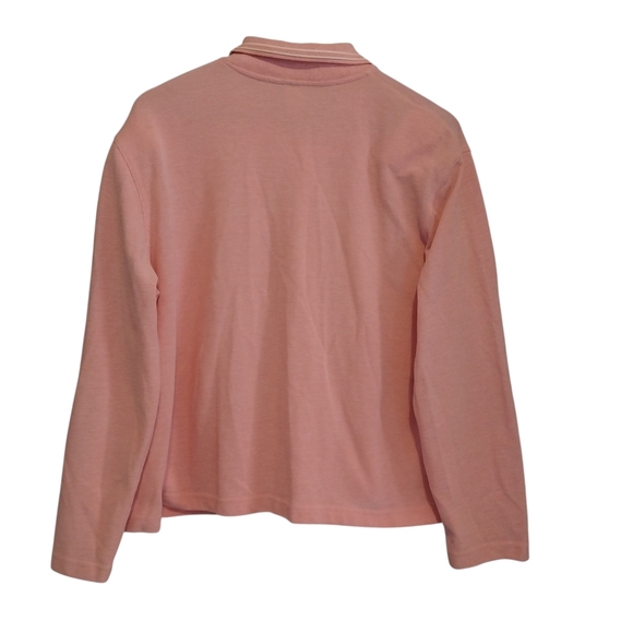 Vintage Koret Size Large Pink Spring Flowers Embroidered Cottagecore Cardigan - Picture 13 of 13